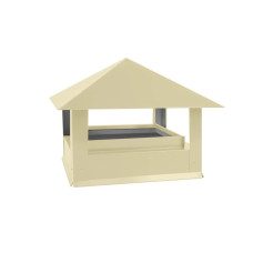 Дымник на трубу Стандарт 510х510мм RAL 1014 Слоновая кость