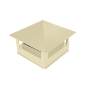 Дымник на трубу Стандарт 520х520мм RAL 1014 Слоновая кость