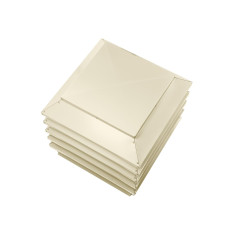 Дымник на трубу Модерн 390х390мм RAL 1015 Светлая слоновая кость