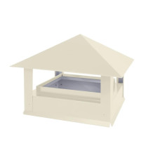 Дымник на трубу Стандарт 510х510мм RAL 1015 Светлая слоновая кость