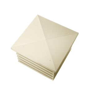 Дымник на трубу Техно Люкс 390х390мм RAL 1015 Светлая слоновая кость