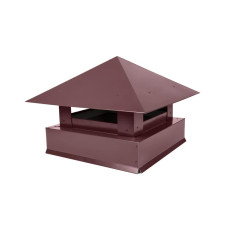 Дымник на трубу Классика 510х510мм RAL 3005 Красное Вино