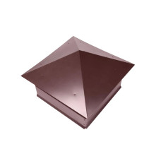 Дымник на трубу Классика 510х510мм RAL 3005 Красное Вино