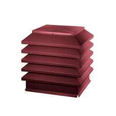 Дымник на трубу Модерн 390х390мм RAL 3005 Красное Вино