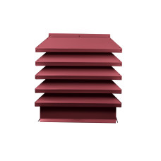 Дымник на трубу Модерн 390х390мм RAL 3005 Красное Вино