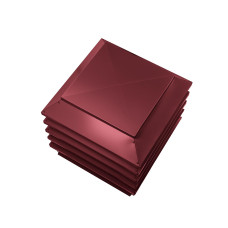 Дымник на трубу Модерн 390х390мм RAL 3005 Красное Вино