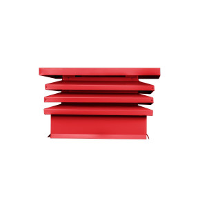 Дымник на трубу Хай-Тек с плоской крышей 640х640мм RAL 3020 Транспортный красный