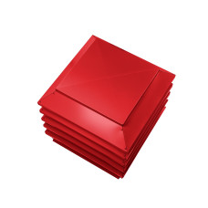 Дымник на трубу Модерн 390х390мм RAL 3020 Транспортный красный