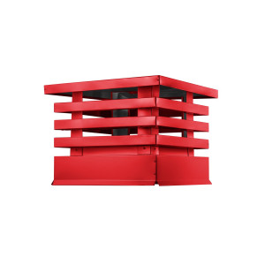 Дымник на трубу Техно 640х640мм RAL 3020 Транспортный красный