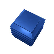 Дымник на трубу Модерн 390х390мм RAL 5005 Сигнальный синий