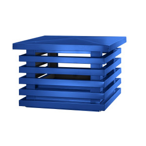 Дымник на трубу Техно Люкс 390х390мм RAL 5005 Сигнальный синий