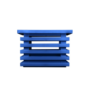 Дымник на трубу Техно Люкс 390х390мм RAL 5005 Сигнальный синий