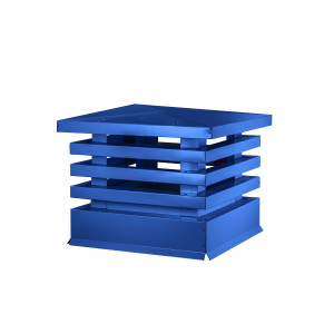 Дымник на трубу Техно 640х640мм RAL 5005 Сигнальный синий