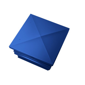 Дымник на трубу Техно 640х640мм RAL 5005 Сигнальный синий