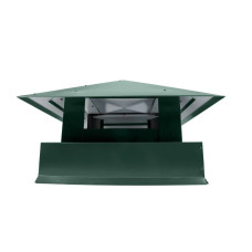 Дымник на трубу Классика 510х510мм RAL 6005 Зеленый мох