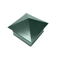 Дымник на трубу Классика 510х510мм RAL 6005 Зеленый мох