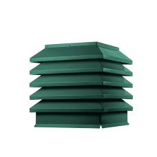 Дымник на трубу Модерн 390х390мм RAL 6005 Зеленый мох