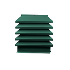 Дымник на трубу Модерн 390х390мм RAL 6005 Зеленый мох