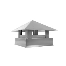 Дымник на трубу Классика 510х510мм RAL 7004 Сигнальный серый