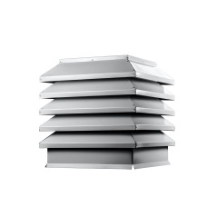 Дымник на трубу Модерн 390х390мм RAL 7004 Сигнальный серый