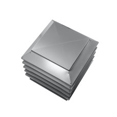 Дымник на трубу Модерн 390х390мм RAL 7004 Сигнальный серый