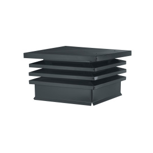 Дымник на трубу Хай-Тек с плоской крышей 390х520мм RAL 7016 МАТОВЫЙ Серый антрацит