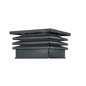 Дымник на трубу Хай-Тек с плоской крышей 390х520мм RAL 7016 МАТОВЫЙ Серый антрацит