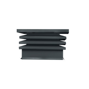 Дымник на трубу Хай-Тек с плоской крышей 390х520мм RAL 7016 МАТОВЫЙ Серый антрацит