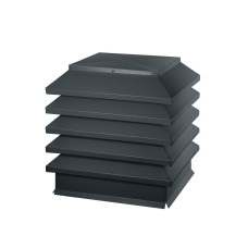 Дымник на трубу Модерн 390х390мм RAL 7016 МАТОВЫЙ Серый антрацит