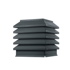 Дымник на трубу Модерн 390х390мм RAL 7016 МАТОВЫЙ Серый антрацит