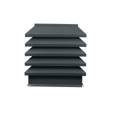 Дымник на трубу Модерн 390х390мм RAL 7016 МАТОВЫЙ Серый антрацит