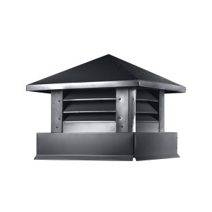 Дымник на трубу Аэро 390х390мм RAL 7024 Серый графит