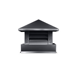 Дымник на трубу Аэро 390х390мм RAL 7024 Серый графит