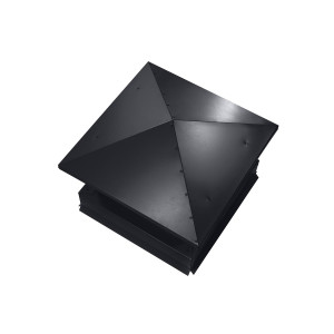 Дымник на трубу Аэро 390х390мм RAL 7024 Серый графит