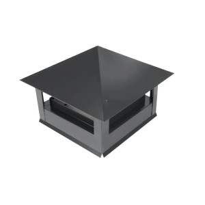 Дымник на трубу Стандарт 520х520мм RAL 7024 Серый графит