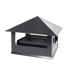 Дымник на трубу Стандарт 520х520мм RAL 7024 Серый графит