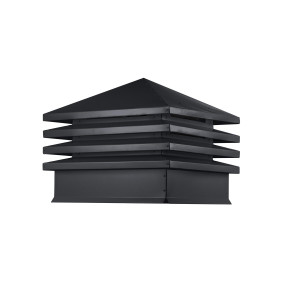Дымник на трубу Хай-Тек скатная крыша 510х510мм RAL 7024 МАТОВЫЙ Серый графит