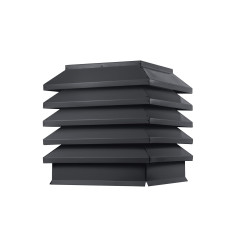 Дымник на трубу Модерн 390х390мм RAL 7024 МАТОВЫЙ Серый графит