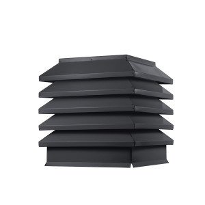 Дымник на трубу Модерн 390х520мм RAL 7024 МАТОВЫЙ Серый графит