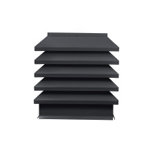 Дымник на трубу Модерн 390х390мм RAL 7024 МАТОВЫЙ Серый графит