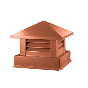 Дымник на трубу Аэро 390х390мм RAL 8004 Терракот