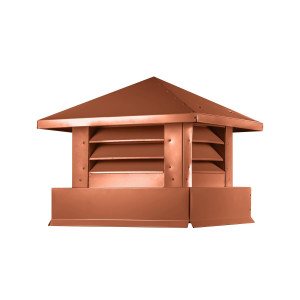 Дымник на трубу Аэро 390х390мм RAL 8004 Терракот