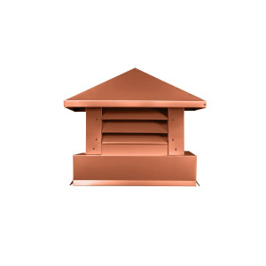 Дымник на трубу Аэро 390х390мм RAL 8004 Терракот