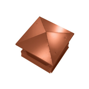 Дымник на трубу Аэро 390х390мм RAL 8004 Терракот