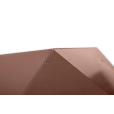 Дымник на трубу Классика 510х510мм RAL 8004 Терракот