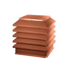 Дымник на трубу Модерн 390х390мм RAL 8004 Терракот