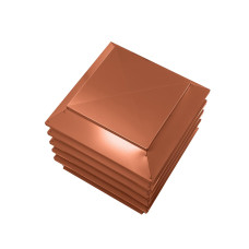 Дымник на трубу Модерн 390х390мм RAL 8004 Терракот