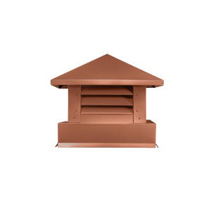 Дымник на трубу Аэро 390х390мм RAL 8004 МАТОВЫЙ Терракот