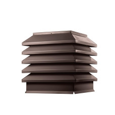 Дымник на трубу Модерн 390х390мм RAL 8017 Шоколадно коричневый