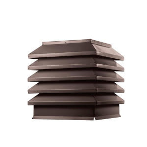 Дымник на трубу Модерн 390х390мм RAL 8017 Шоколадно коричневый